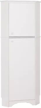 Prepac Elite Tall Corner Storage Cabinet, White