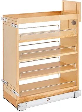 Rev-A-Shelf 448-BCSC-9C 9 Inch Base Pullout Soft Close Cabinet Storage Organizer, Natural