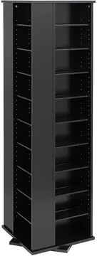 Prepac Media Tower, Black, Furniture