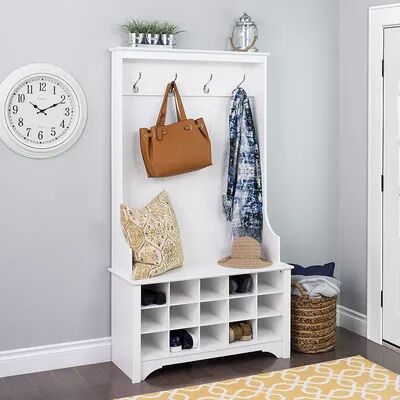 Prepac Hall Entryway Storage Cabinet, White