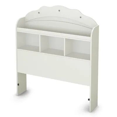 South Shore Tiara Bookcase Headboard, White, Twin