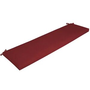 Arden Selections Texture Outdoor Bench Cushion, Red, 17X46