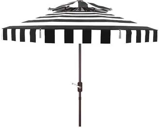 Safavieh Elsa Fashion Double Top Umbrella, Black