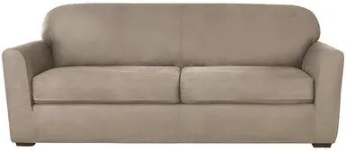 Sure Fit SureFit Home Decor Ultimate Stretch Leather Sofa Cushion Cover, White