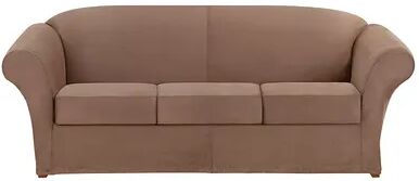 Sure Fit Ultimate Heavy Weight Stretch Box Seat Sofa Slipcover, Brown