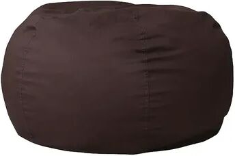 Flash Furniture Oversized Refillable Bean Bag Chair, Brown