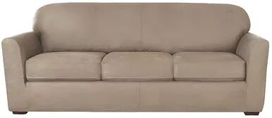 Sure Fit SureFit Home Decor Ultimate Stretch Leather Chair Cushion Cover, White, SOFA