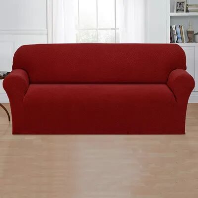 Madison Mason Sofa Slipcover, Dark Red