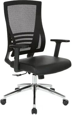 Office Star Products Vertical Mesh Back Chair, Black