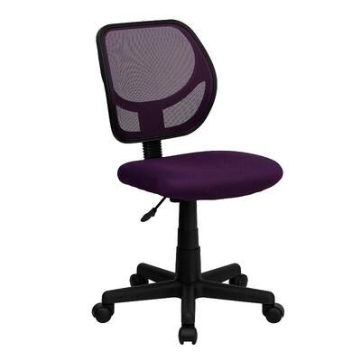 Emma+Oliver Emma and Oliver Gray Mesh Swivel Task Office Chair, Purple