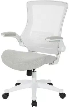 Office Star Products White Screen Back Manager Chair, Grey