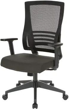 Office Star Products Vertical Mesh Back Chair, Black