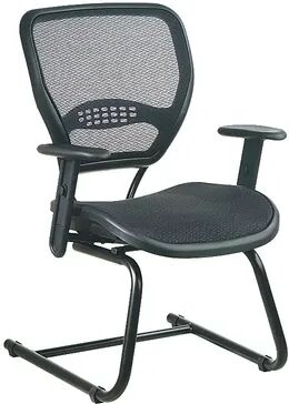 Office Star Products Air Grid Seat and Back Visitor's Chair, Multicolor