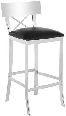 Safavieh Cross-Back Bar Stool, Black