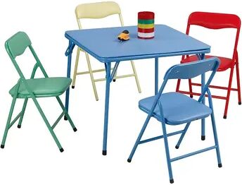 Plastic Development Group CH0020 5 Piece Kids Table and Chair Set, Multicolor, MULTI NONE