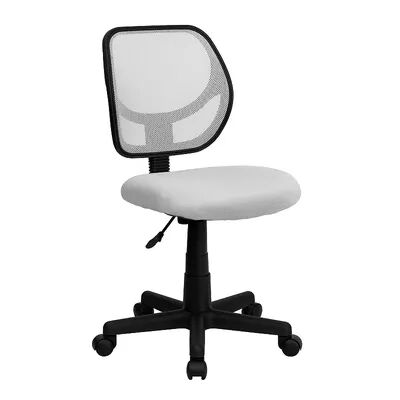 Emma+Oliver Emma and Oliver Gray Mesh Swivel Task Office Chair, White