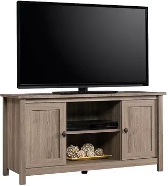 Sauder County Line Panel TV Stand, Light Grey