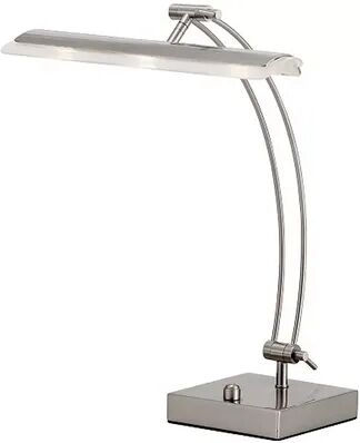 Adesso Esquire LED Desk Lamp, Grey, Furniture