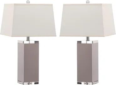 Safavieh 2-piece Deco Table Lamp Set, Grey