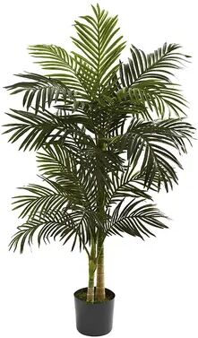 nearly natural 5-ft. Golden Cane Palm Tree, Green