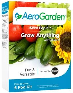 AeroGarden Miracle-Gro AeroGarden Grow Anything 6-Pod Seed Kit, Multicolor