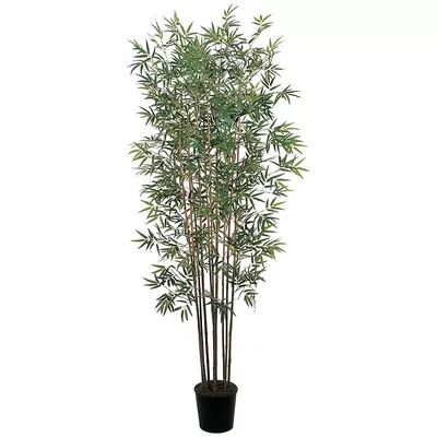 nearly natural 6-ft. Mini Bamboo Silk Tree, Green