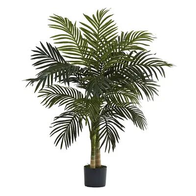 nearly natural 4-ft. Golden Cane Palm Tree, Green