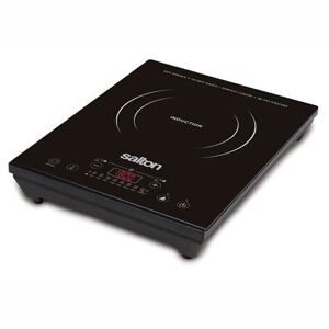 Salton ID1350 Portable 1800W 8 Setting Induction Cooktop Stove Burner w/ Timer, Multicolor