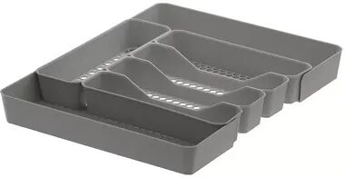 Tovolo Spectrum Diversified Hexa 5-Section Expandable Silverware Storage & Organizer Tray, Grey