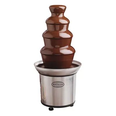 Nostalgia Electrics 4-Tier Chocolate Fondue Fountain, Multicolor