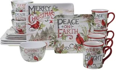 Certified International Evergreen Christmas 16 pc. Dinnerware Set, Multicolor