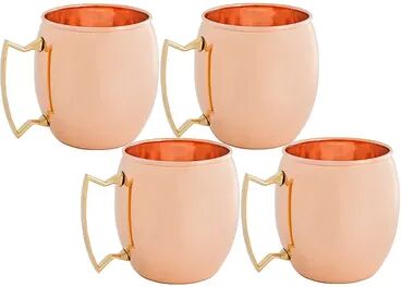 Old Dutch 4-pc. Solid Copper Moscow Mule Mug Set, Multicolor, 16 Oz