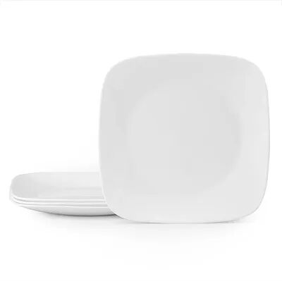 Corelle Boutique Square Vivid White 4-piece Dinner Plate Set