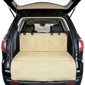 Arf Pets Large Cargo Liner, Water Resistant Seat Cover for Dogs, Dog Seat Cover, Beige Over
