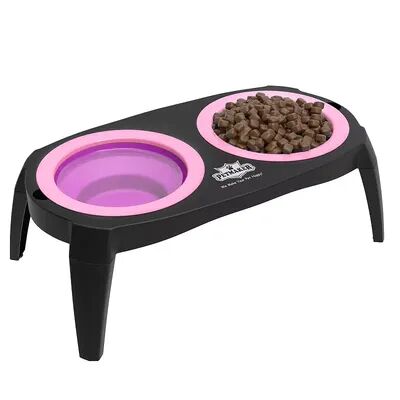 PetMaker Elevated Pet Bowls with Nonslip Stand for Dogs & Cats, Pink