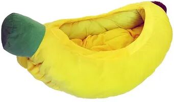 YML Banana Pet Bed House for Dogs, Cats - One Size, Yellow