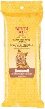 Burts Bees for Pets Cat Dander Wipes, Multicolor, 50 CT