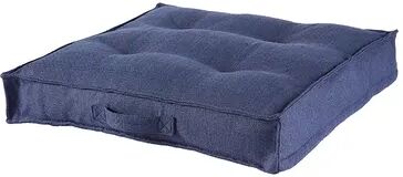 Happy Hounds Milo Square Tufted Dog Bed, Blue, Small