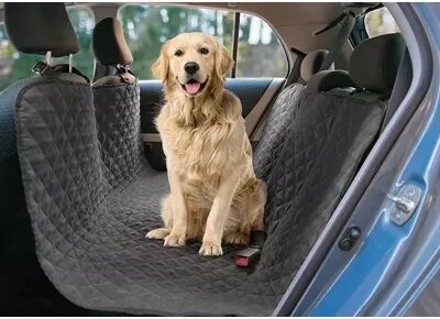 Precious Tails Quilted Pet Car Back Seat Protector, Grey