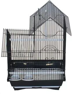 YML Pagoda Style Top Version 2 Bird Cage - Black, Grey