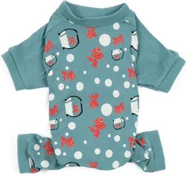 Leveret Dog Cotton Pajama Fish Tank XS, Brt Blue