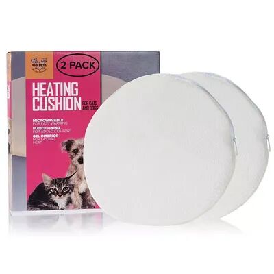 Arf Pets Pet Heating Pad, Warming Heat Mat, Warming Pad Includes Cushion, 2 Pack, White