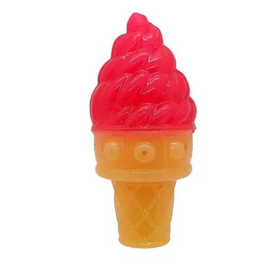 JoJo Modern Pets Recyclable Freezable Ice Cream Cone Dog Chew Toy, Orange, Small