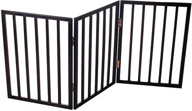 PAW Easy-Up Folding Pet Gate, Black