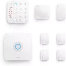 Ring Alarm Home Security System V2 8-pc. Set, White