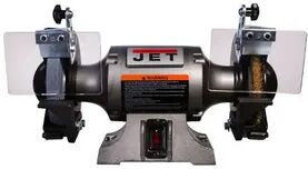 Jet 577126 Shop Bench Grinder JBG 6W with Grinding Wheel and Wire Wheel System, Black