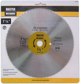 Disston 494948 7.25 in. Master Mechanic Plywood - Paneling Blade, 140 Tooth, Multicolor