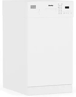 Danby DDW1804EW 18 Inch Built In Kitchen Dishwasher with 6 Wash Cycles, White