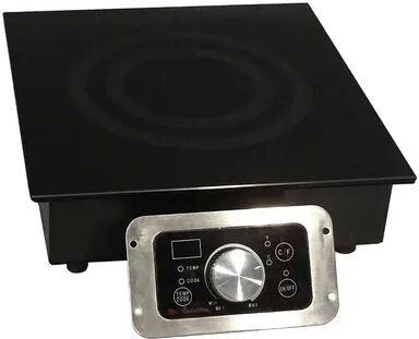 Sunpentown 1800w Built-In Commercial Range Induction Cooktop with Temperatue Display, Grey