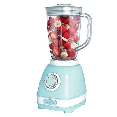 Brentwood Appliances Brentwood JB-330BL 2 Speed Retro Blender in Blue with 50 Ounce Plastic Jar, Brt Blue